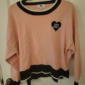 Juicy Couture Pink and Black Sweater